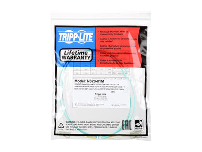 Tripp Lite N820-01M See Product Details 10Gb Duplex MMF 50/125 LSZH Patch Cable (LC/LC)