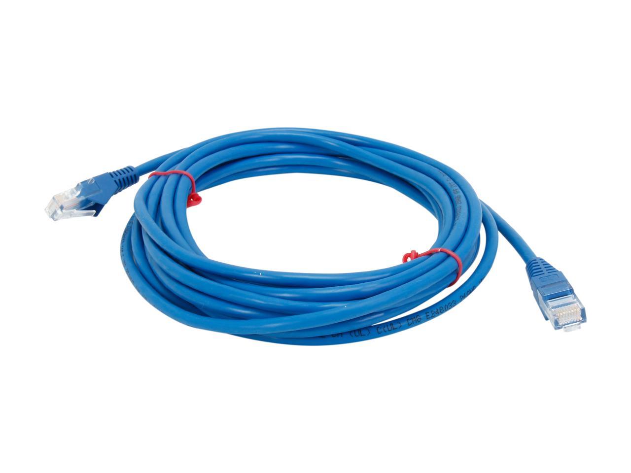 TRIPP LITE N001-015-BL 15 ft. Cat 5/5E Blue 350MHz Blue Snagless Molded Patch Cable