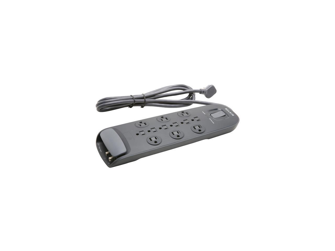 BELKIN BV112230-08-BLK 8 ft. 12 Outlets 3996J Surge Protector with Power Cord with Cable/Satellite Protection