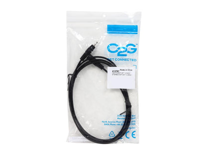 C2G 13787 3.5mm M/F Shielded Stereo Audio Extension Cable, Black (6 Feet, 1.82 Meters)