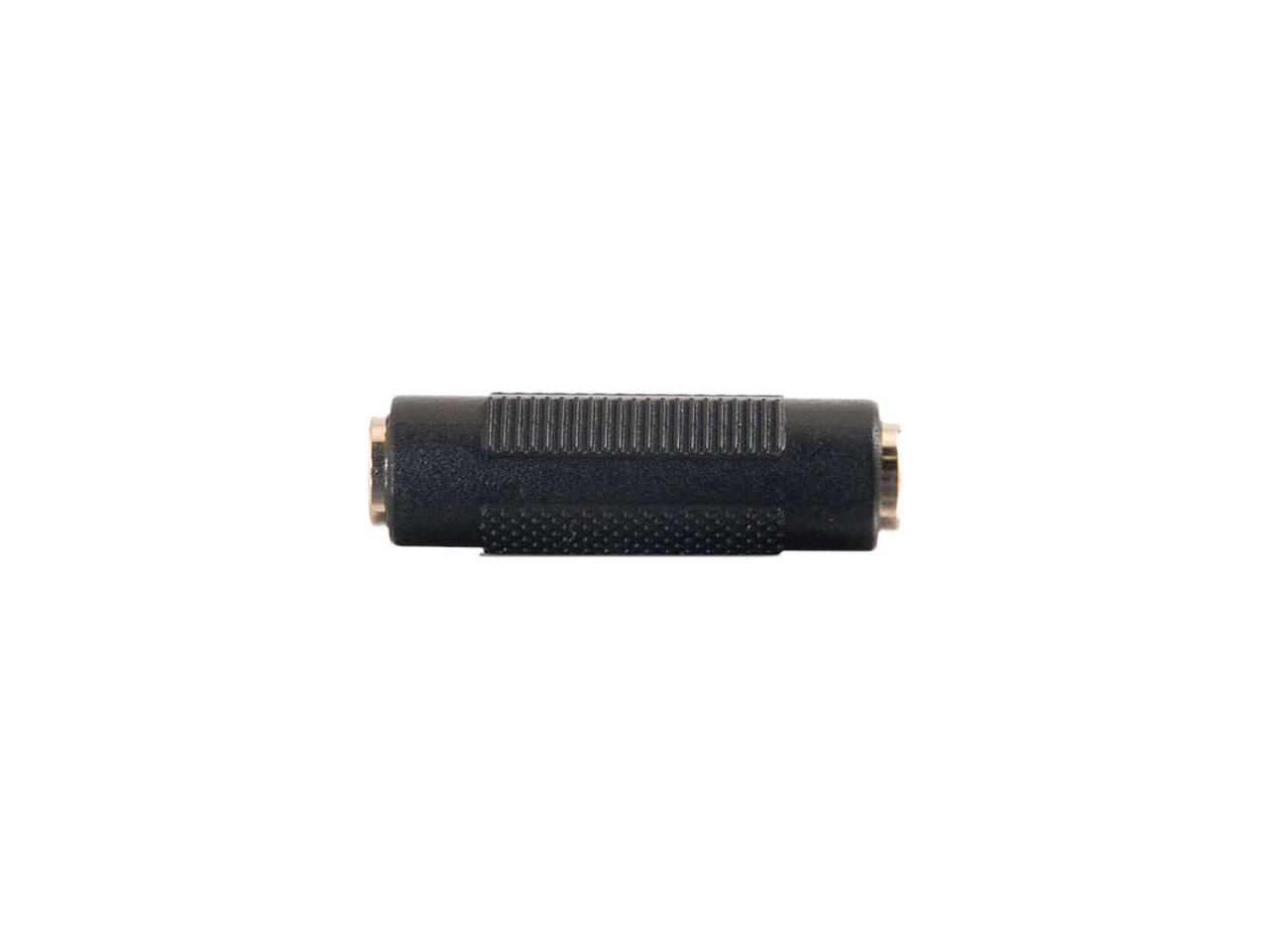 C2G 03170 3.5mm Aux F/F Stereo Coupler, TAA Compliant, Black