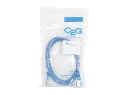 C2G 27246 Cat5e Cable - Snagless Shielded Ethernet Network Patch Cable, Blue (5 Feet, 1.52 Meters)
