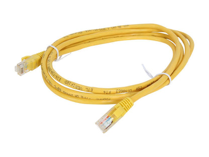 C2G 15198 Cat5e Cable - Snagless Unshielded Ethernet Network Patch Cable, Yellow (7 Feet, 2.13 Meters)