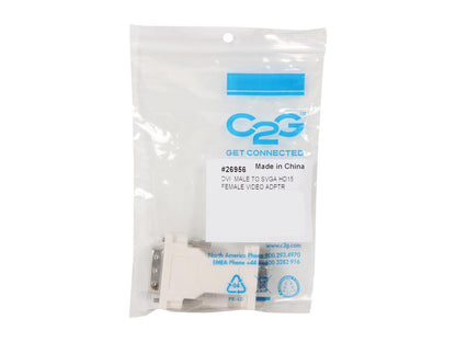 C2G 26956 DVI Male to VGA (HD15) Female Video Adapter