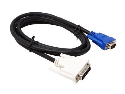 C2G/Cables To Go 26954 2m DVI A male to HD15 Male Video Cable