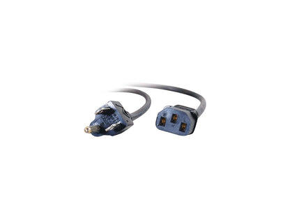 C2G 29926 16 AWG Universal Power Cord - NEMA 5-15P to IEC320C13, TAA Compliant, Black (4 Feet, 1.21 Meters)