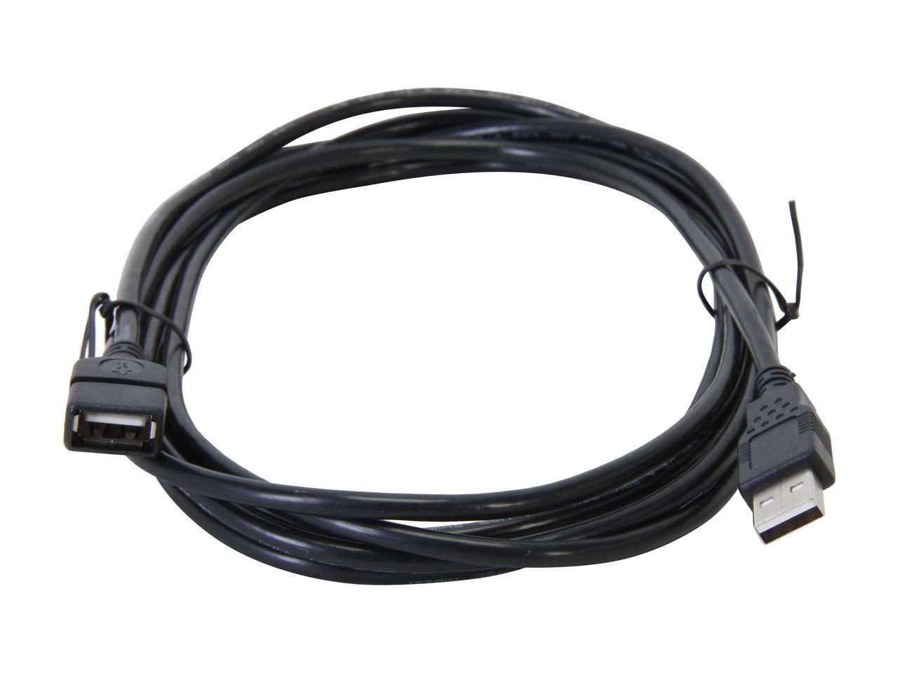 C2G 52108 USB Extension Cable - USB 2.0 A Male to A Female Extension Cable, Black (9.8 Feet, 3 Meters)