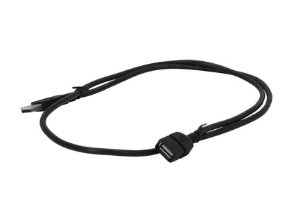 C2G 52106 USB Extension Cable - USB 2.0 A Male to A Female Extension Cable, Black (3.3 Feet, 1 Meter)