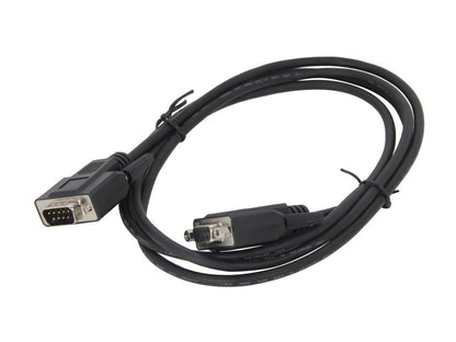 C2G 52030 DB9 M/F Serial RS232 Extension Cable, Black (6 Feet, 1.82 Meters)