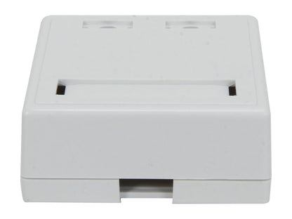 C2G/Cables To Go 03837 2-Port Cat5E Surface Mount Box - White