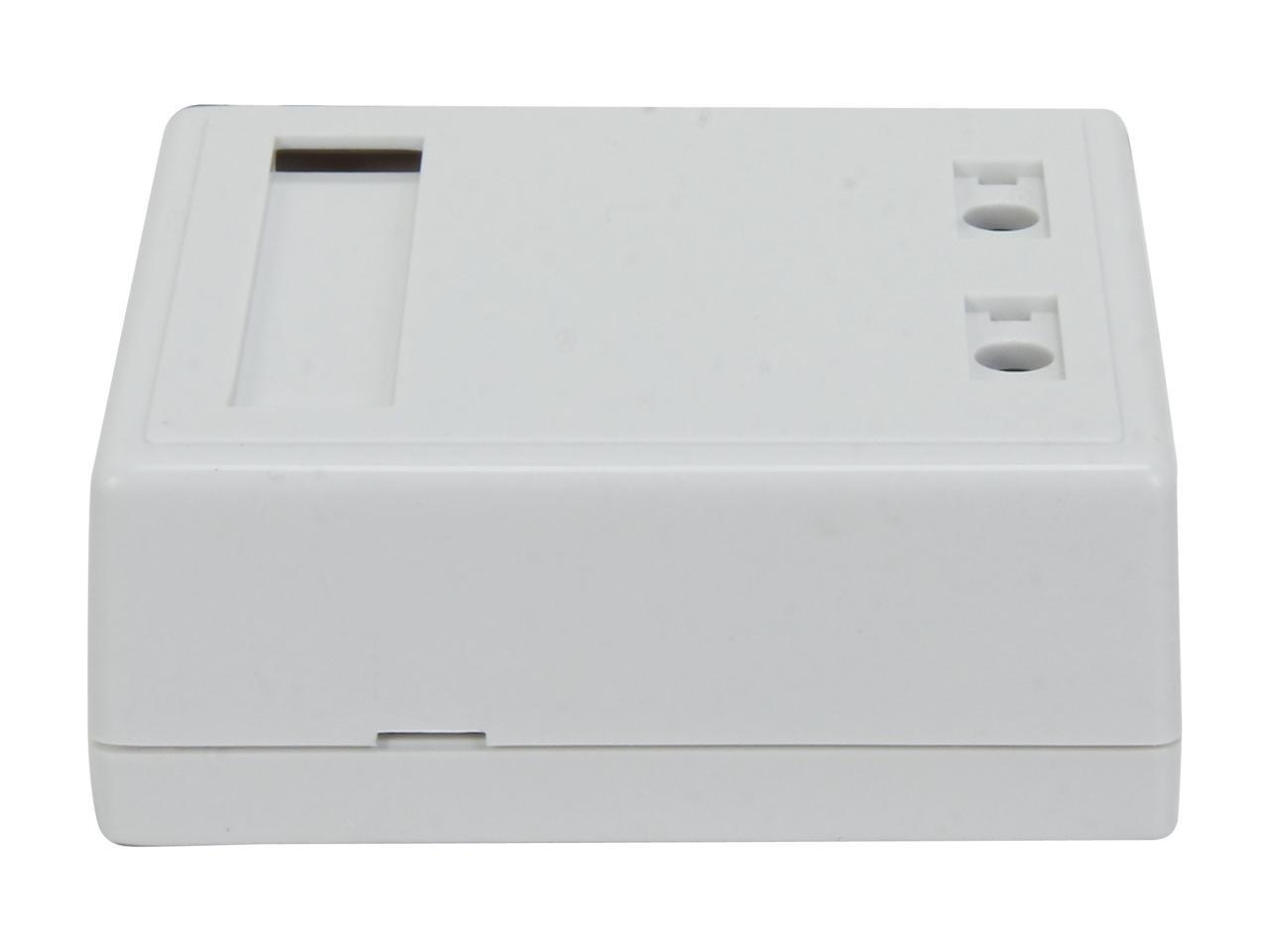 C2G/Cables To Go 03837 2-Port Cat5E Surface Mount Box - White