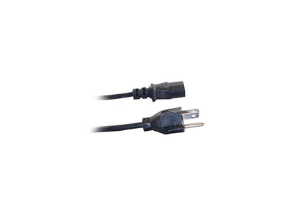 C2G 27901 18 AWG Universal Flat Panel TV Power Cord - NEMA 5-15P to IEC320C13, TAA Compliant, Black (3 Feet, 0.91 Meters)