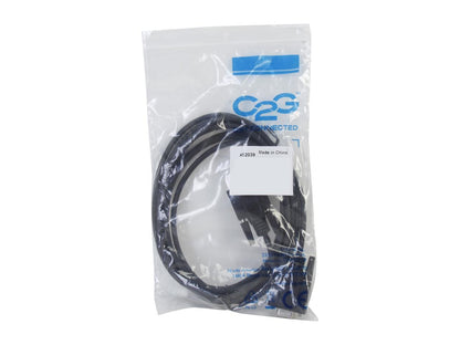 C2G 52039 DB9 F/F Serial RS232 Null Modem Cable, Black (10 Feet, 3.04 Meters)