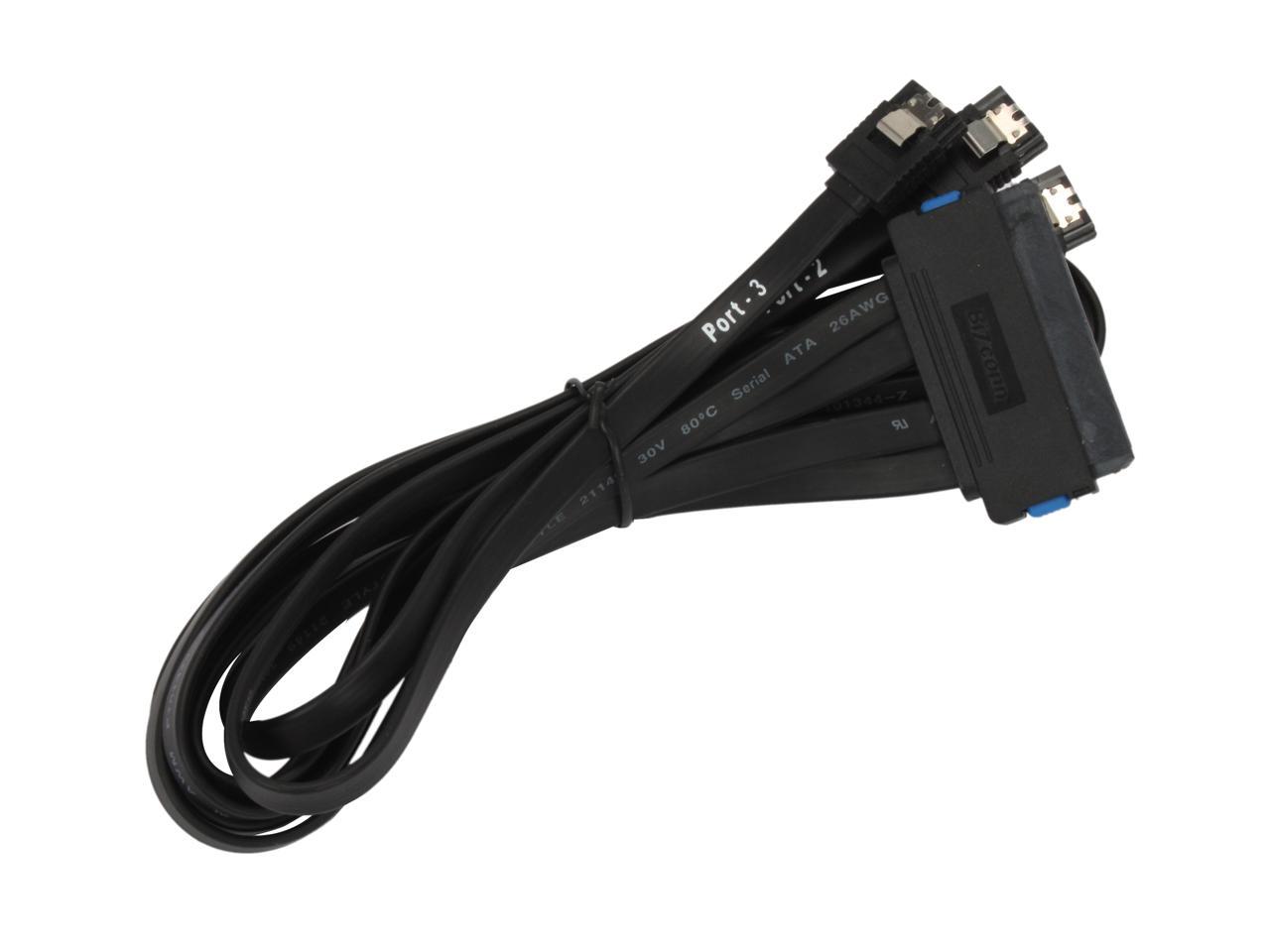 Athena Power Model CABLE-32SAS47 30" 32pin SAS to 4 x SATA 7pin cable