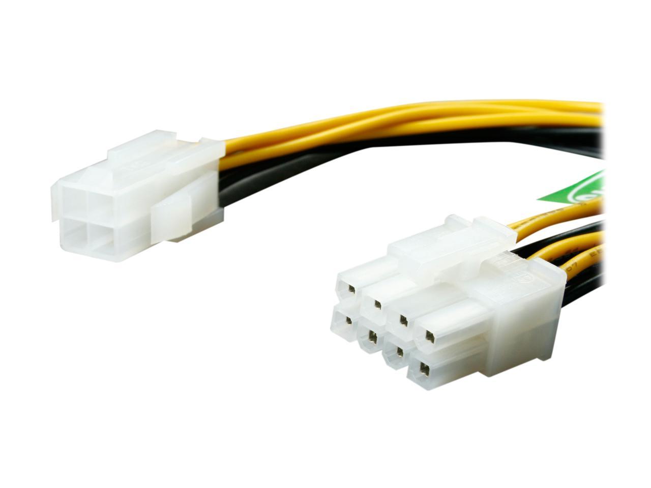 Athena Power CABLE-P4EPS8 7.75 in. P4-4pin to EPS-8pin Adapter Cable