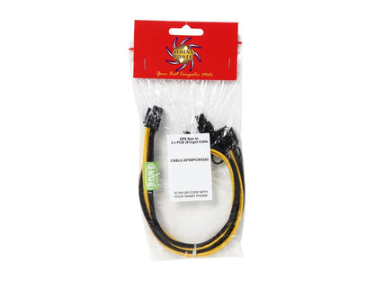 Athena Power Cable-EPS8PCIE6282 10 in. Cable Male to Male