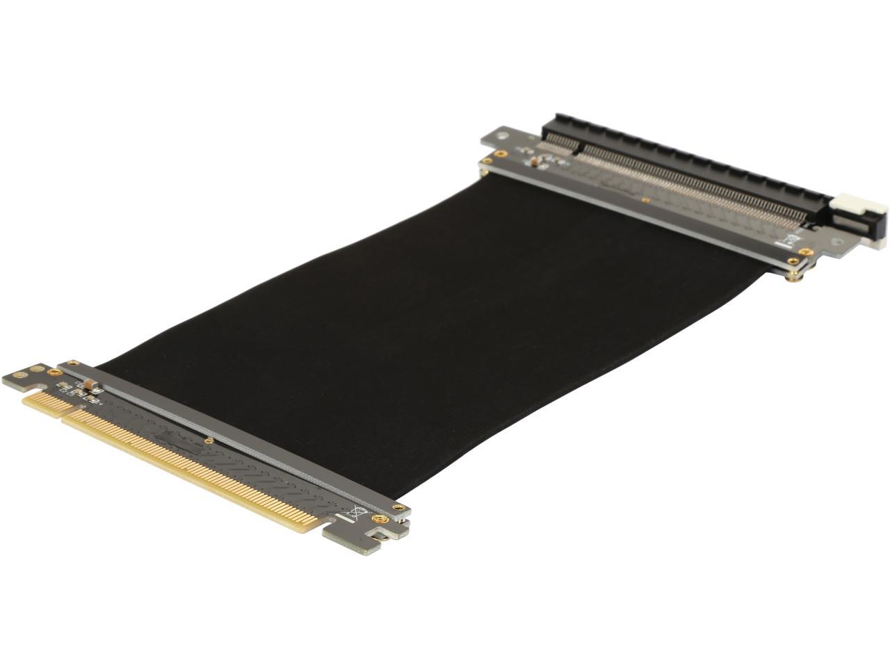 Athena Power 150mm/5.91" CABLE-PCIE16A1-15V2 GPU Server / Gaming PCI-E x16 to x16 3.0 Extender Riser Cable Female to Male