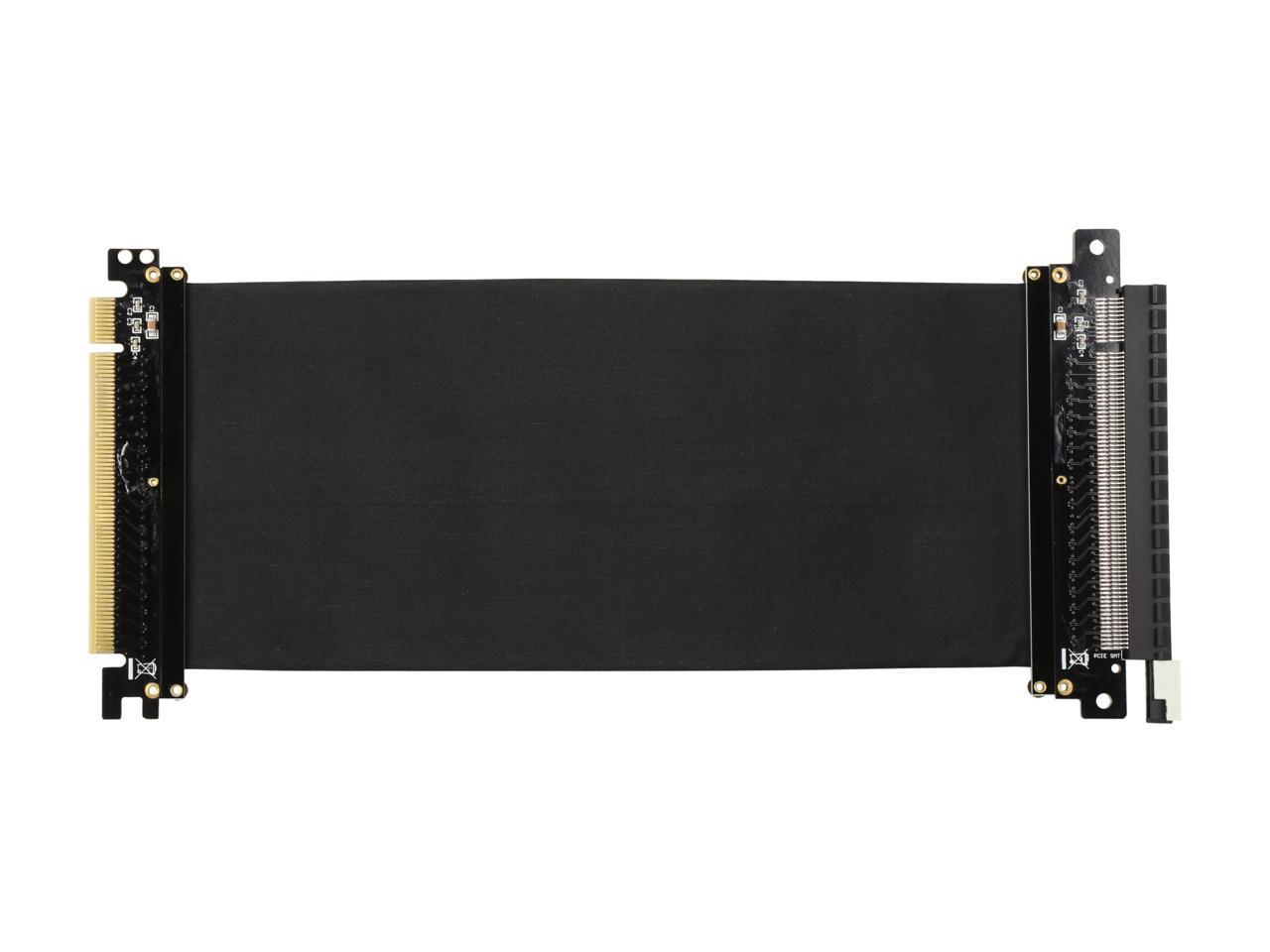 Athena Power 200mm/7.87" CABLE-PCIE16A1-20V2 GPU Server / Gaming PCI-E x16 to x16 3.0 Extender Riser Cable Female to Male
