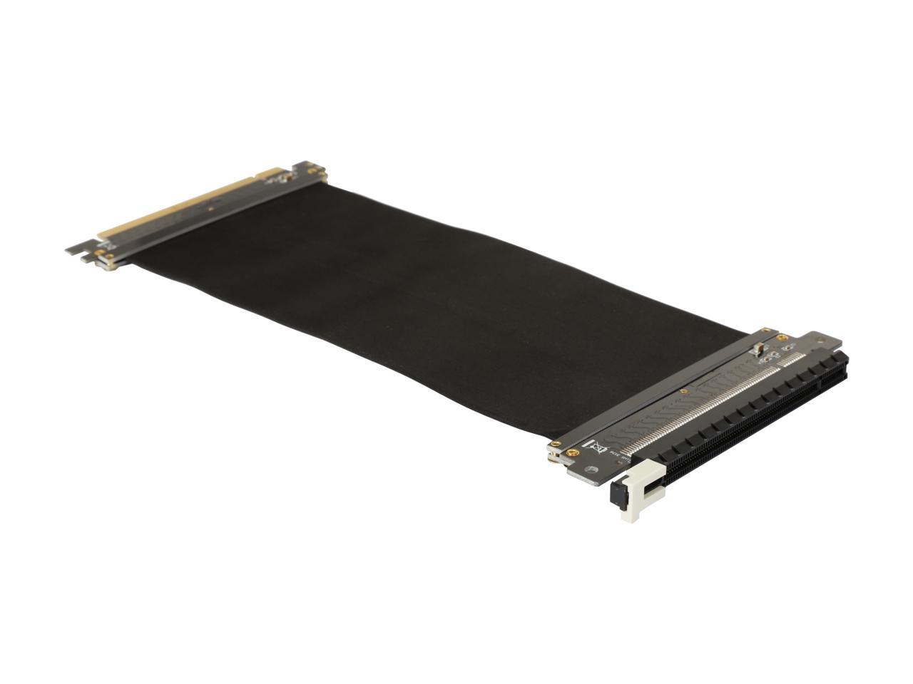 Athena Power 200mm/7.87" CABLE-PCIE16A1-20V2 GPU Server / Gaming PCI-E x16 to x16 3.0 Extender Riser Cable Female to Male