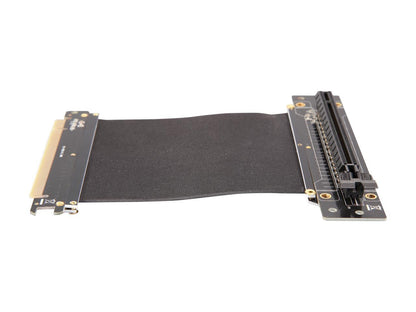 Athena Power 100mm/3.94" CABLE-PCIE16A1-R10V2 90-Degree Right Angle Flexible GPU Server / Gaming PCI-E x16 to x16 3.0 Extender Riser Cable Female to Male
