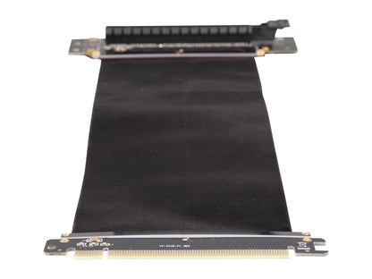 Athena Power 200mm/7.87" CABLE-PCIE16A1-R20V2 90-Degree Right Angle Flexible GPU Server / Gaming PCI-E x16 to x16 3.0 Extender Riser Cable Female to Male