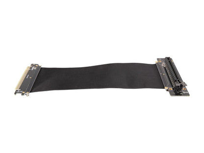 Athena Power 200mm/7.87" CABLE-PCIE16A1-R20V2 90-Degree Right Angle Flexible GPU Server / Gaming PCI-E x16 to x16 3.0 Extender Riser Cable Female to Male