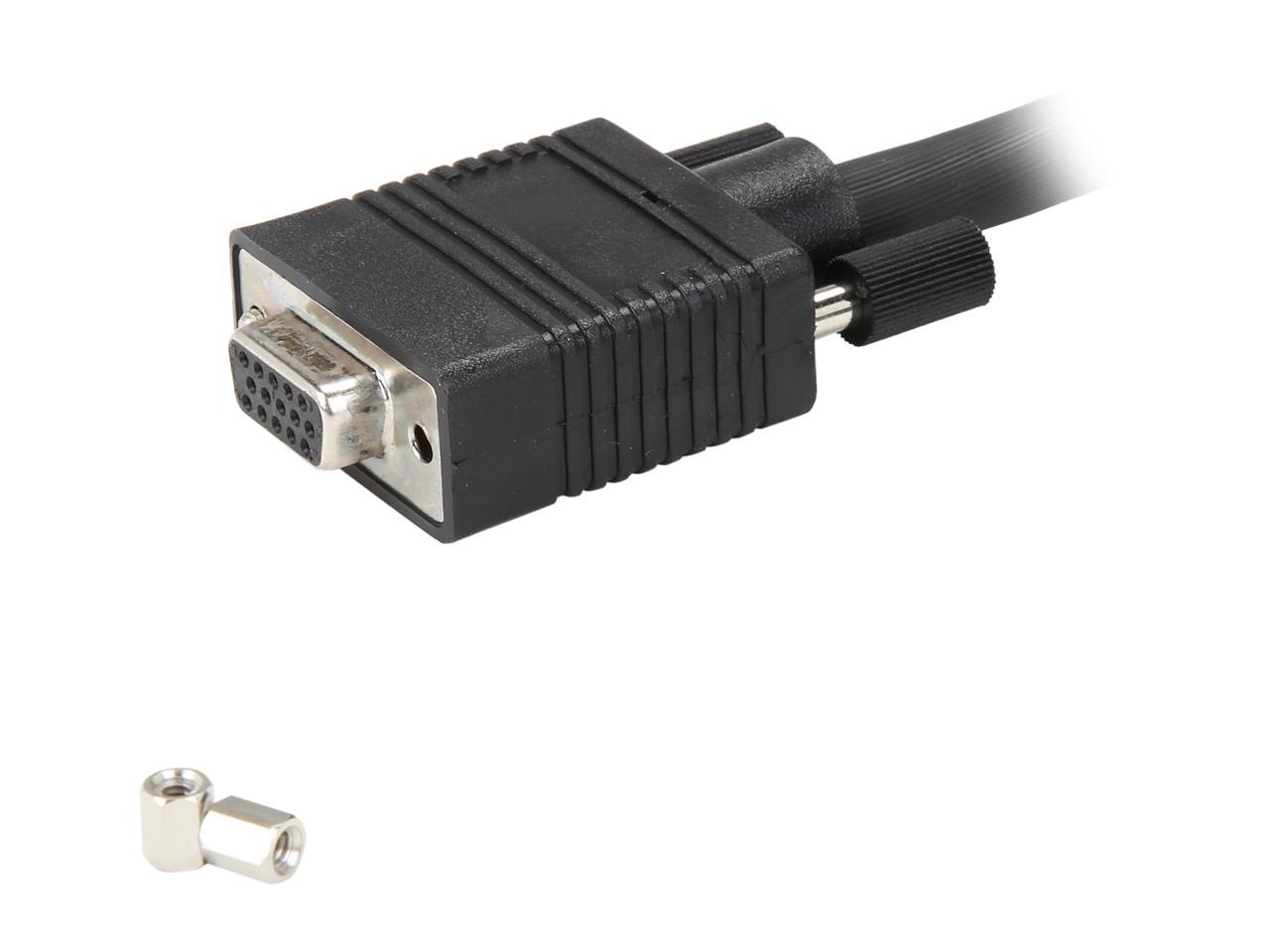 Athena Power CLH-VGA35MF 35 ft. Coax High Resolution VGA Monitor Extension Cable - HD15 M/F