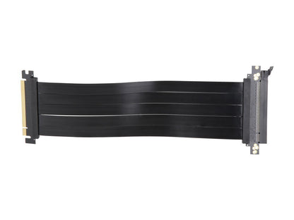 Athena Power 300mm PCI-E x16, PCIe 3.0 High Quality Flexible EMI Shielded Ribbon Riser Extension Cable, Wide Range Vertical Mounting GPU Support Straight (CABLE-PCIE16A1-30V2) - OEM