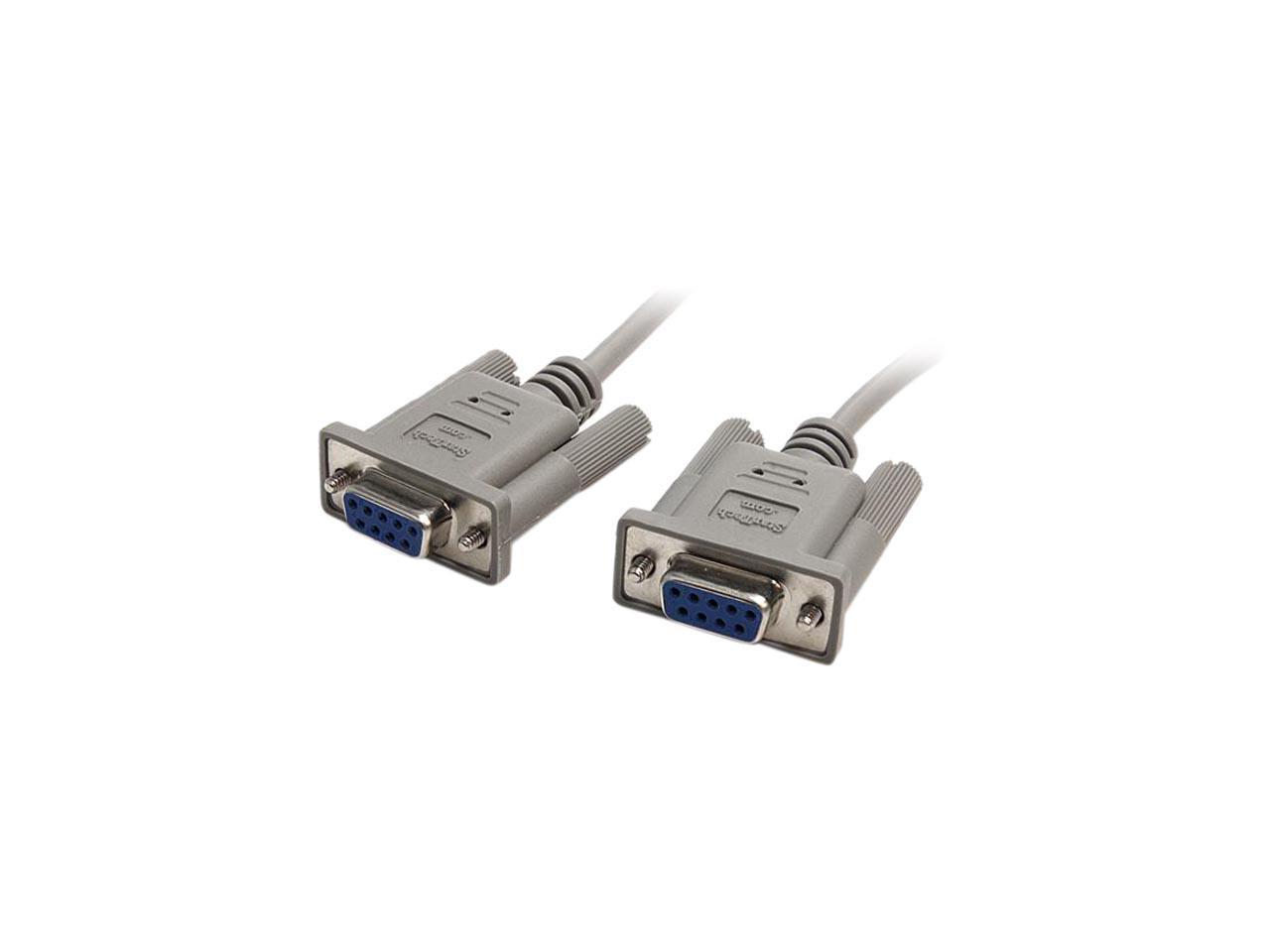 StarTech.com Model SCNM9FF 10 ft. Cross Wired Serial/Null Modem Cable DB9 F/F Female to Female