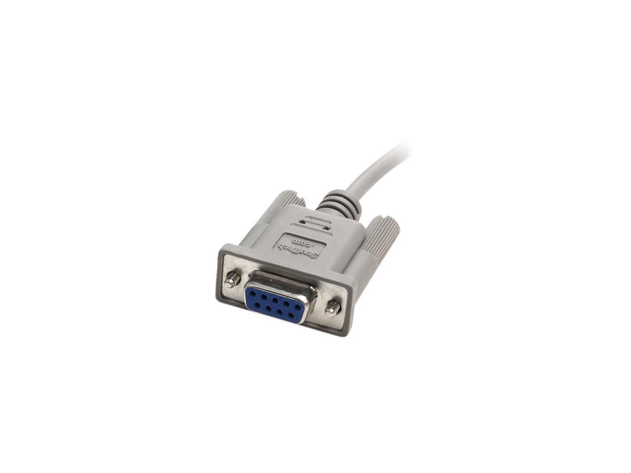 StarTech.com Model SCNM9FF 10 ft. Cross Wired Serial/Null Modem Cable DB9 F/F Female to Female