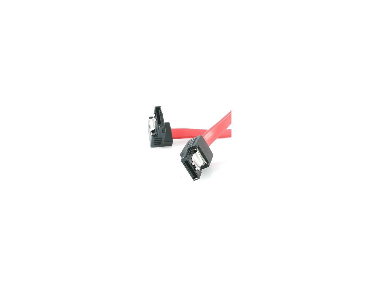 StarTech.com LSATA18RA1 1.5 ft. Latching SATA Cable M/M 1 Right Angle