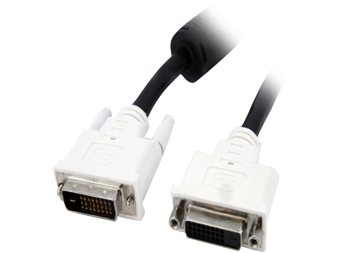 StarTech.com DVIDDMF6 Black DVI-D (Dual Link) Male to DVI-D (Dual Link) Female Male to Female DVI-D Dual Link Digital Video Monitor Cable - M/F