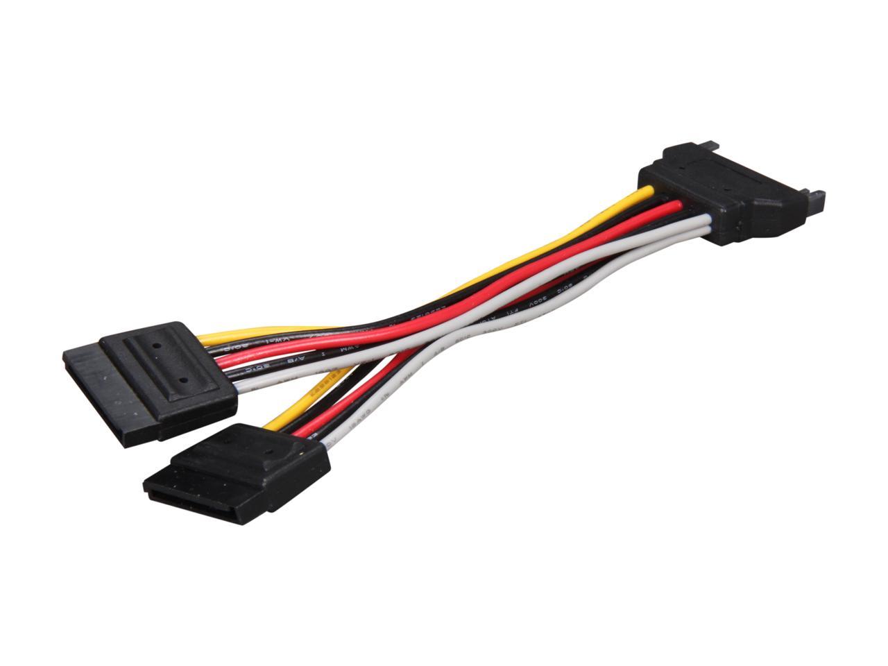 StarTech.com PYO2SATA 6in SATA Power Y Splitter Cable Adapter - M/F - 6in SATA power Y Cable - 6in SATA power Splitter