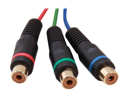 StarTech.com HD15CPNTMF No 6in HD15 to Component RCA Breakout Cable Adapter - M/F