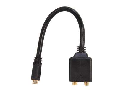 StarTech DVISPL1DD Black 1 ft. DVI-D to 2 x DVI-D Digital Video Splitter Cable - M/F