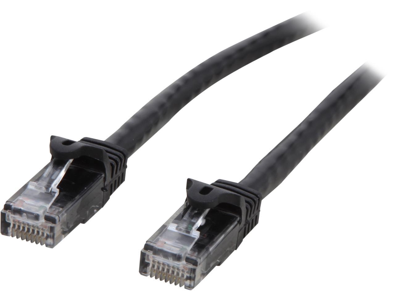 StarTech.com N6PATCH25BK 25 ft. Cat 6 Black Snagless Cat6 UTP Patch Cable - ETL Verified