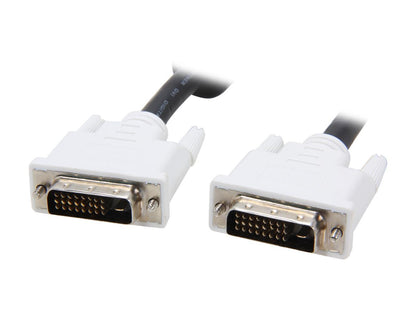 StarTech.com DVIDDMM3 Black DVI to DVI Male to Male DVI-D Dual Link Digital Video Monitor Cable - M/M
