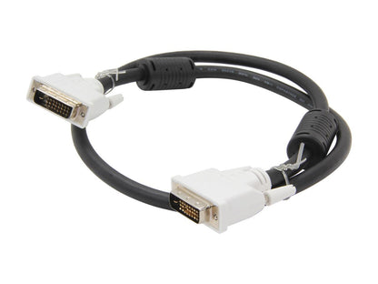 StarTech.com DVIDDMM3 Black DVI to DVI Male to Male DVI-D Dual Link Digital Video Monitor Cable - M/M