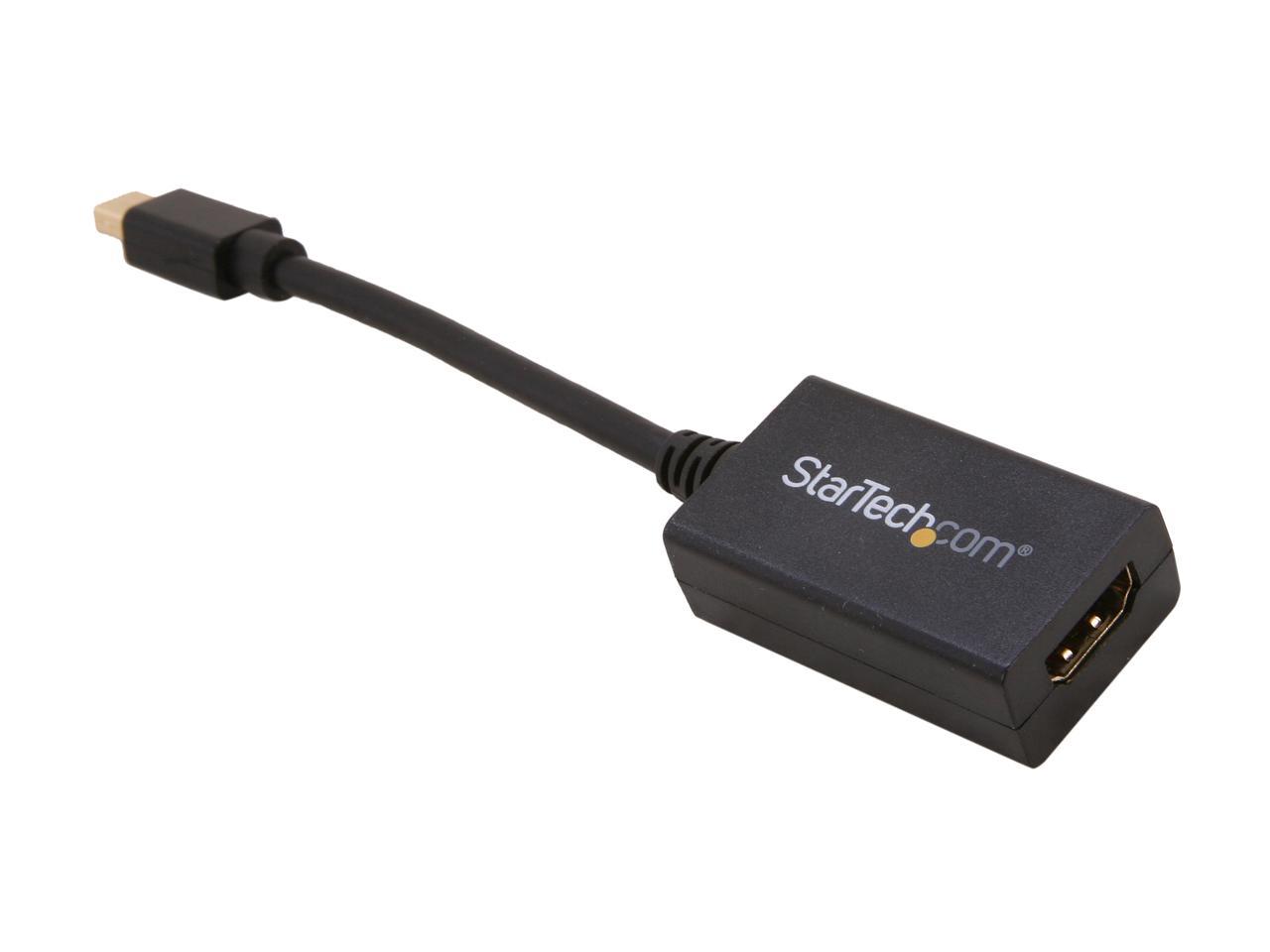 StarTech.com MDP2HDMI Mini DisplayPort to HDMI Adapter - 1080p - Passive - Thunderbolt to HDMI Monitor Adapter - Mini DP Converter
