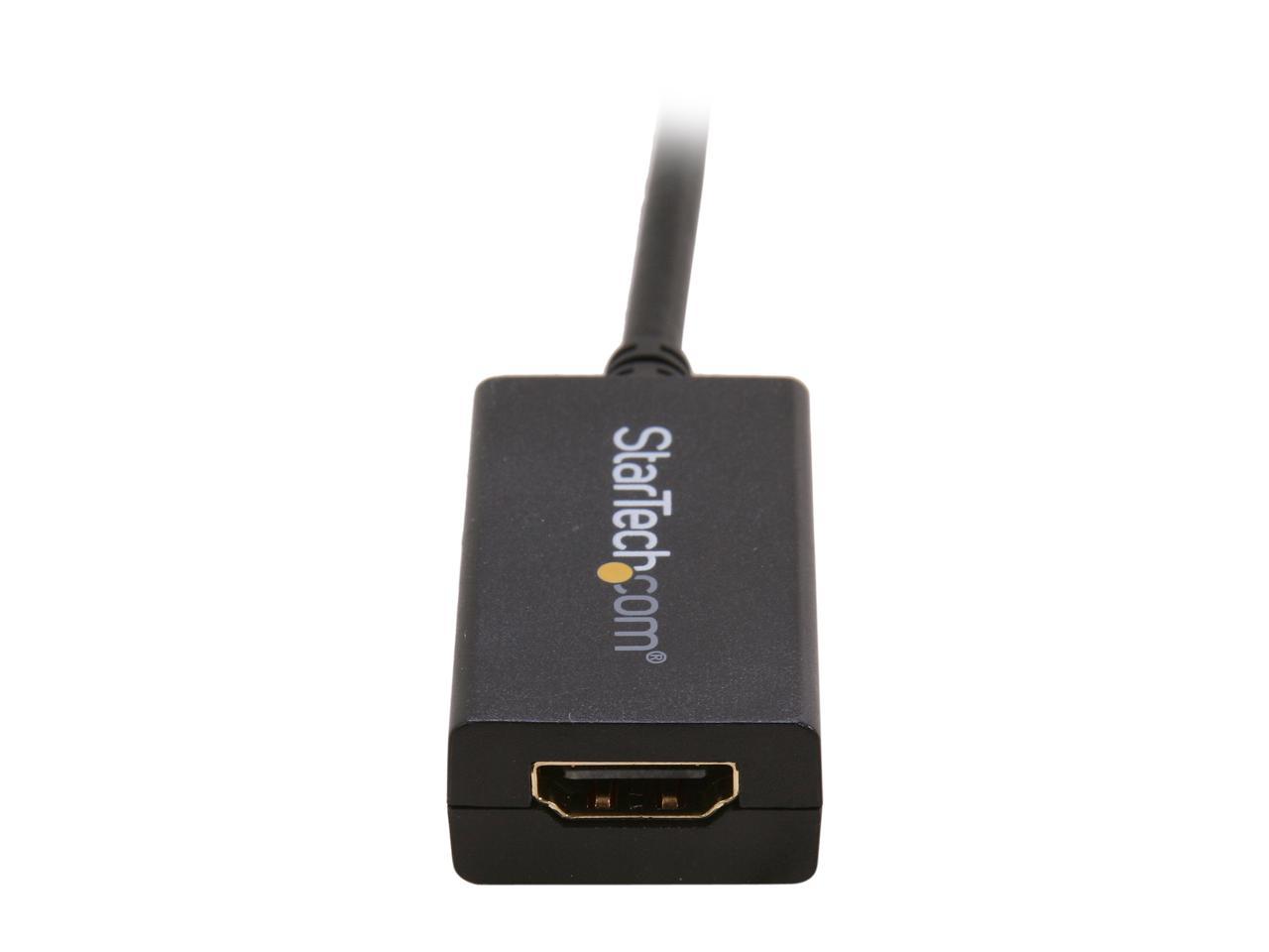 StarTech.com MDP2HDMI Mini DisplayPort to HDMI Adapter - 1080p - Passive - Thunderbolt to HDMI Monitor Adapter - Mini DP Converter