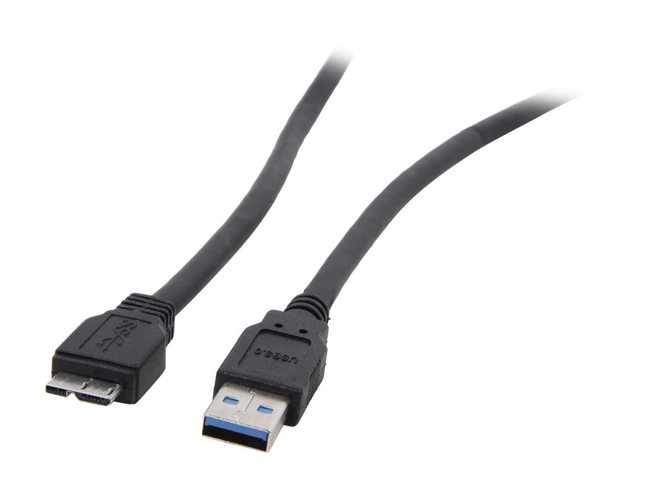 StarTech.com USB3SAUB3BK Black SuperSpeed USB 3.0 Cable A to Micro B - M/M