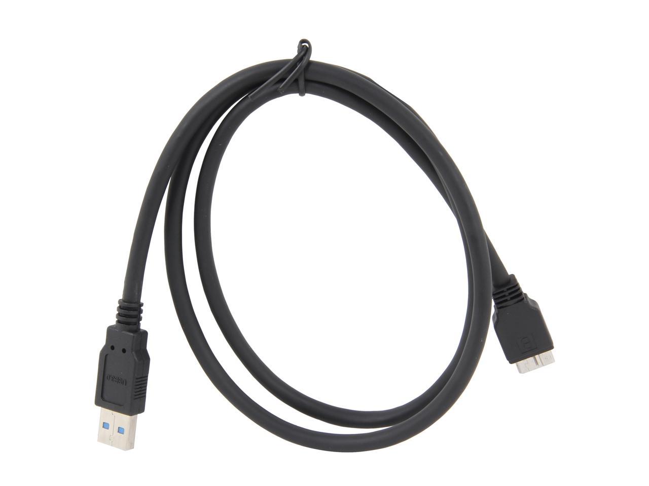 StarTech.com USB3SAUB3BK Black SuperSpeed USB 3.0 Cable A to Micro B - M/M