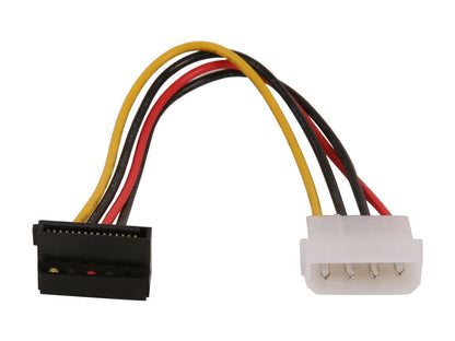 StarTech.com SATAPOWADAPR 6 in. 4 Pin Molex to Right Angle SATA Power Cable Adapter