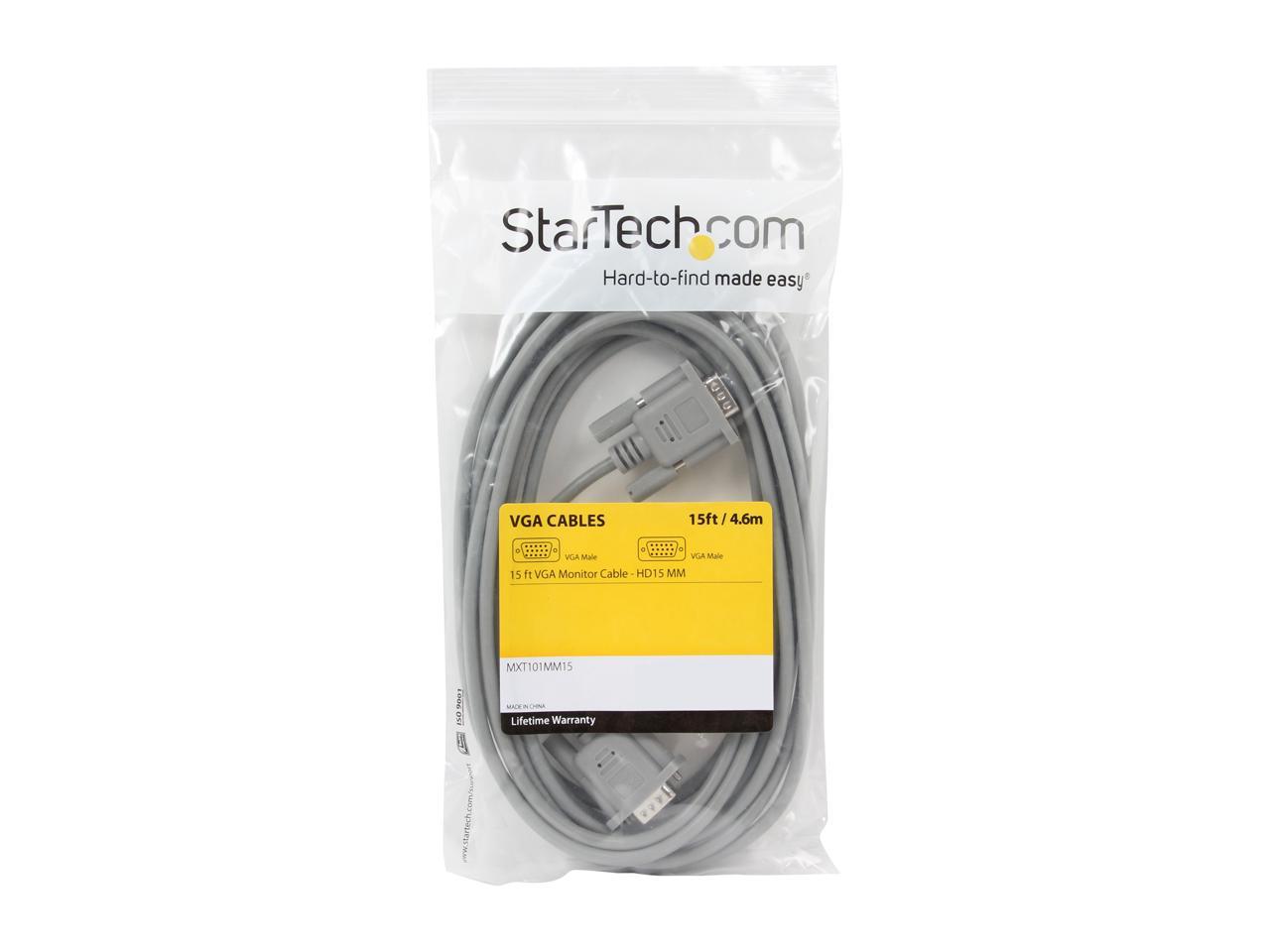 StarTech.com MXT101MM15 15 ft. VGA Monitor Cable - HD15 M/M