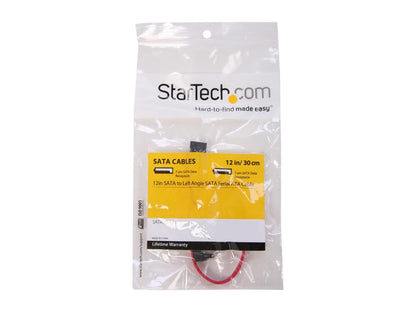 StarTech.com SATA12LA1 1 ft. SATA to Left Angle SATA Serial ATA Cable