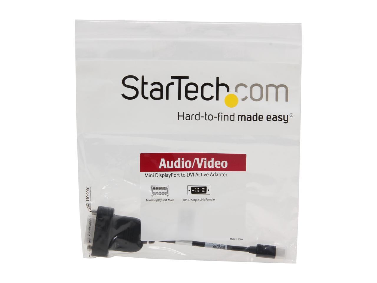 StarTech.com MDP2DVIS Mini DisplayPort to DVI Adapter - 1080p - Single Link - Active - Mini DP (Thunderbolt) to DVI Monitor Adapter