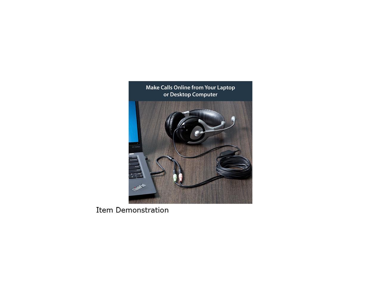 StarTech.com MUYHSMFF Headset adapter for headsets with separate headphone / microphone plugs - 3.5mm 4 position to 2x 3 position 3.5mm M/F