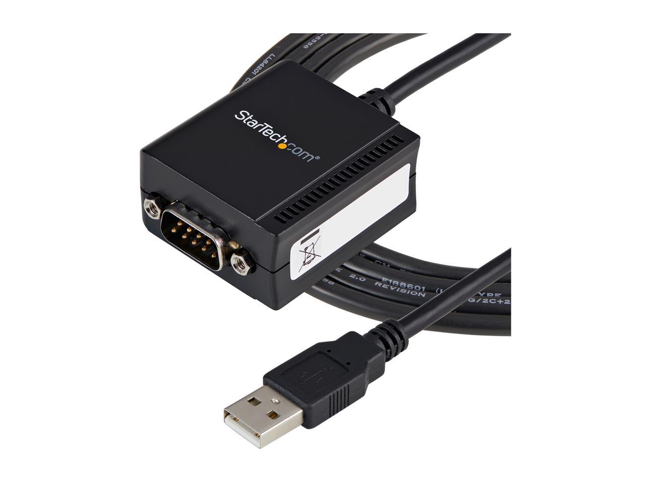StarTech.com ICUSB2321F USB to Serial Adapter - 1 port - USB Powered - FTDI USB UART Chip - DB9 (9-pin) - USB to RS232 Adapter