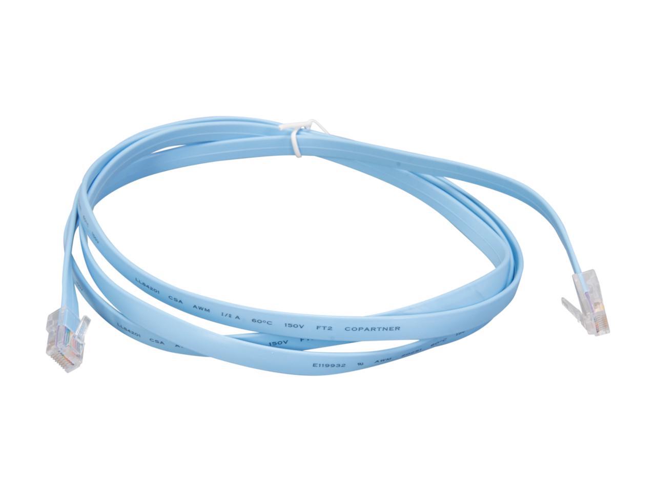 StarTech.com ROLLOVERMM6 6 ft. Blue Cisco Console Rollover Cable