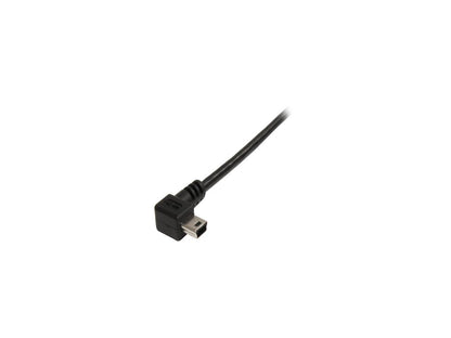 StarTech.com USB2HABM3RA 3 ft Mini USB Cable - A to Right Angle Mini B